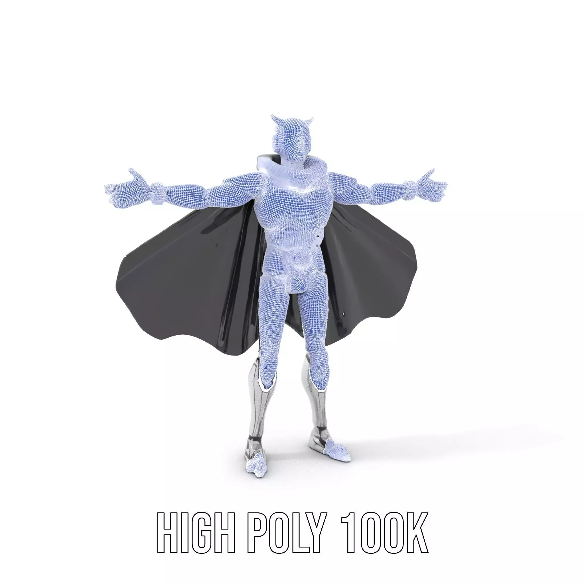 Futuristic Robot Cape model pack Low-poly 3D model_5