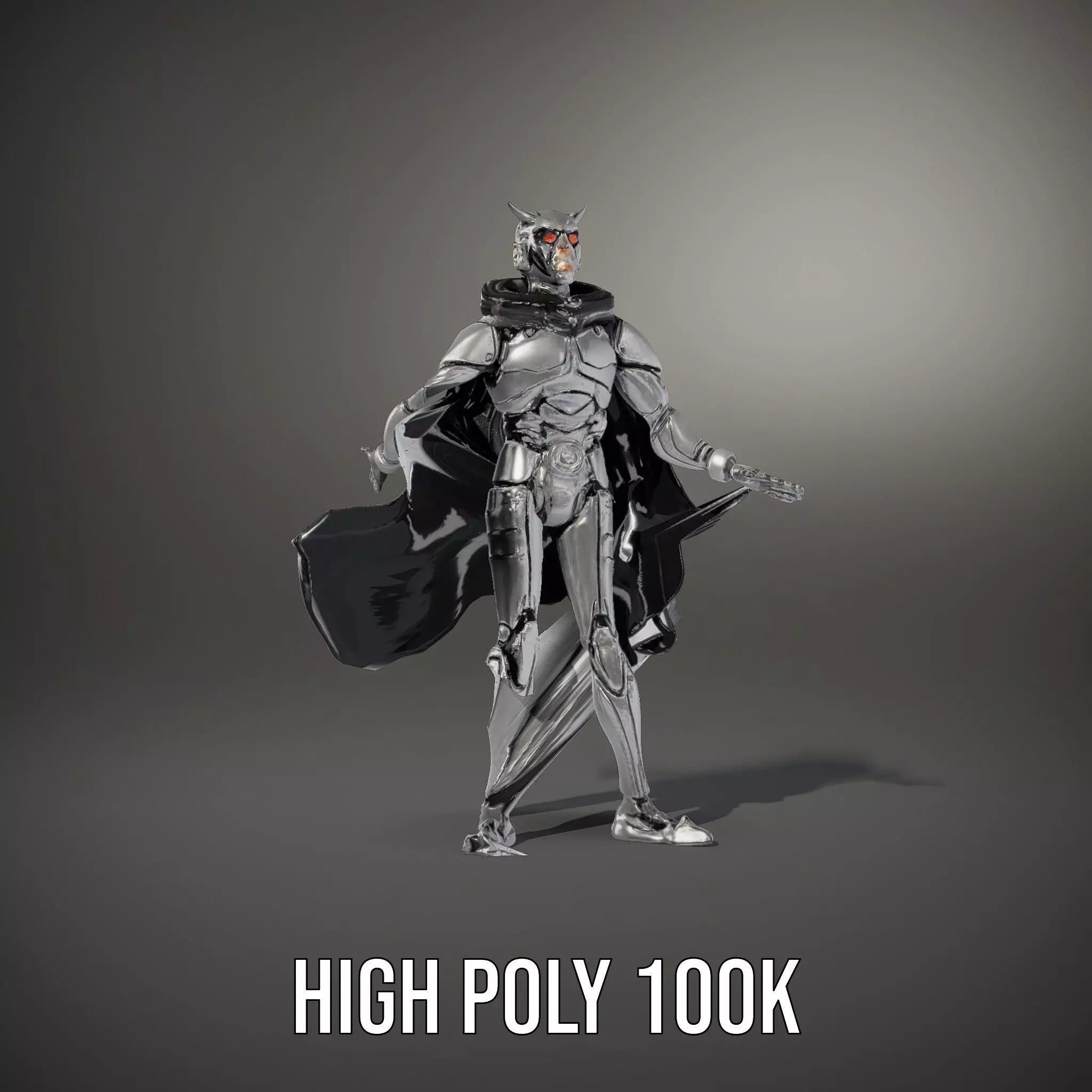Futuristic Robot Cape model pack Low-poly 3D model_21