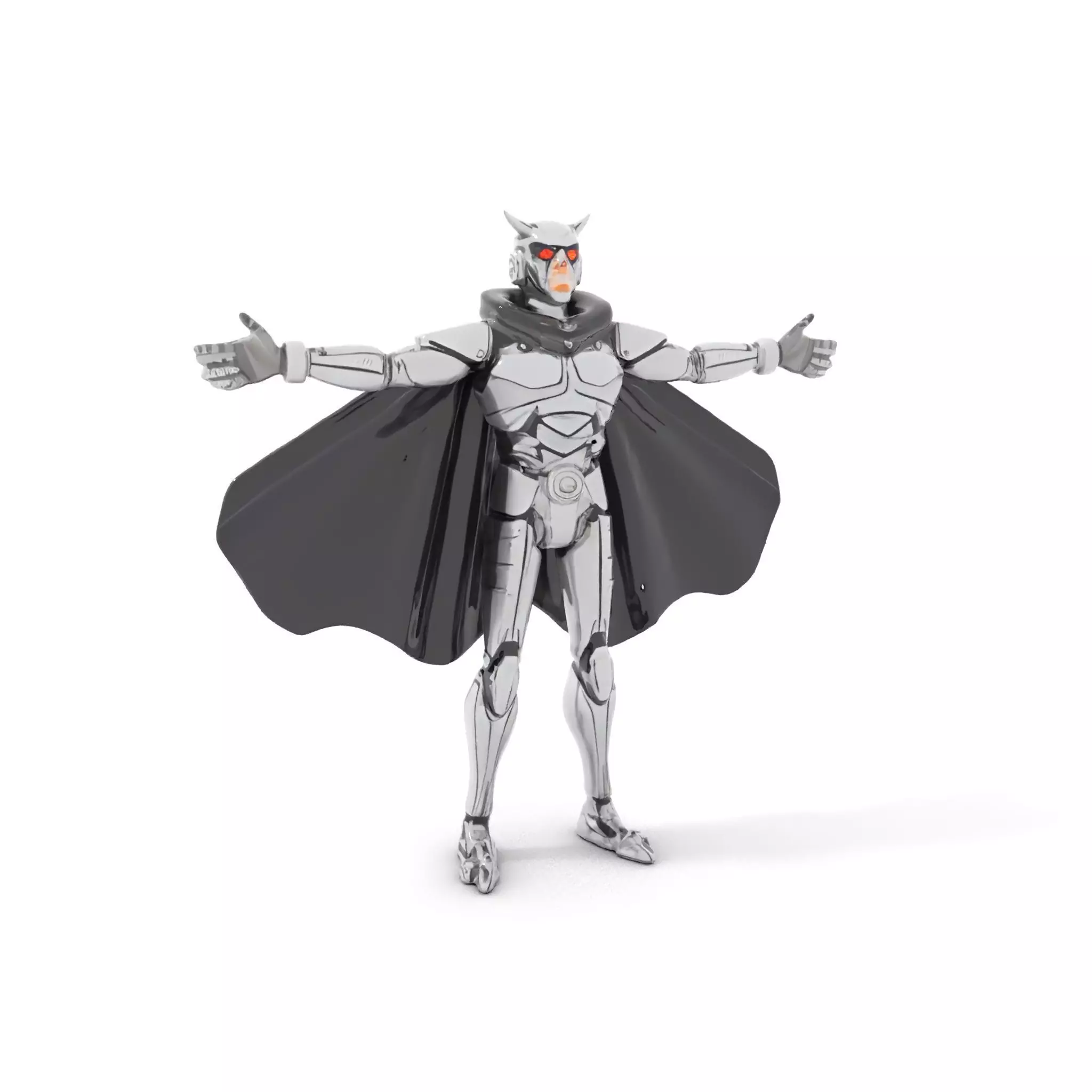 Futuristic Robot Cape model pack Low-poly 3D model_0