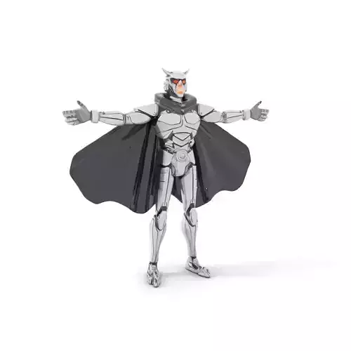 Futuristic Robot Cape model pack Low-poly 3D model