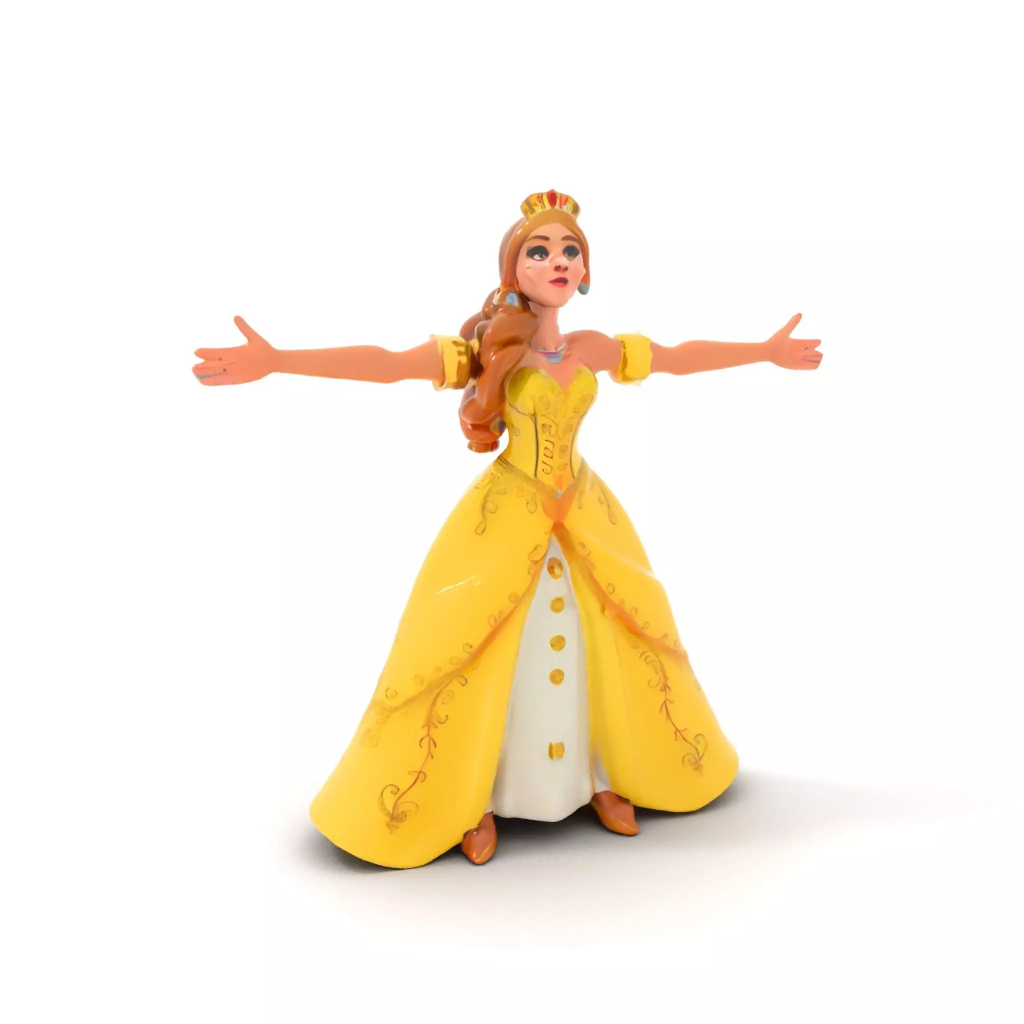 Elegant Princess Character model pack Low-poly 3D model_0