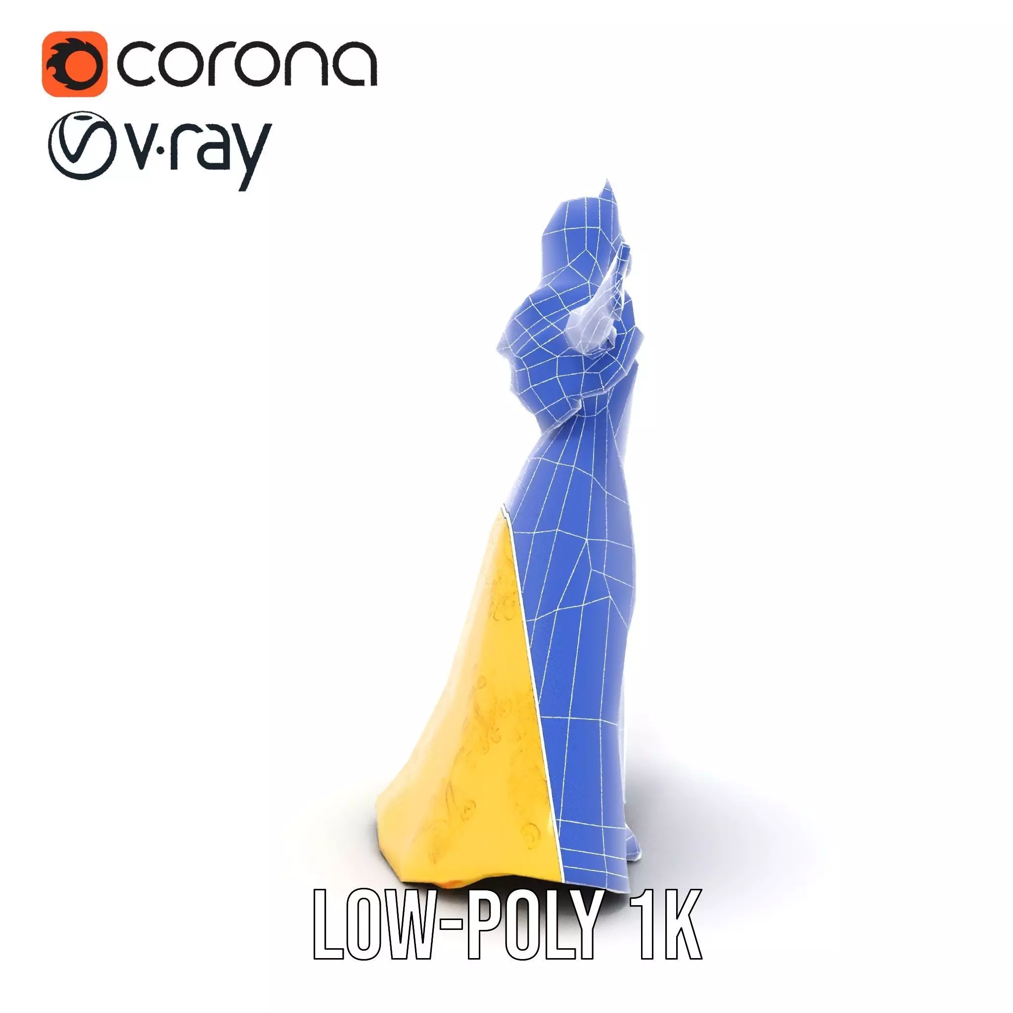 Elegant Princess Character model pack Low-poly 3D model_31