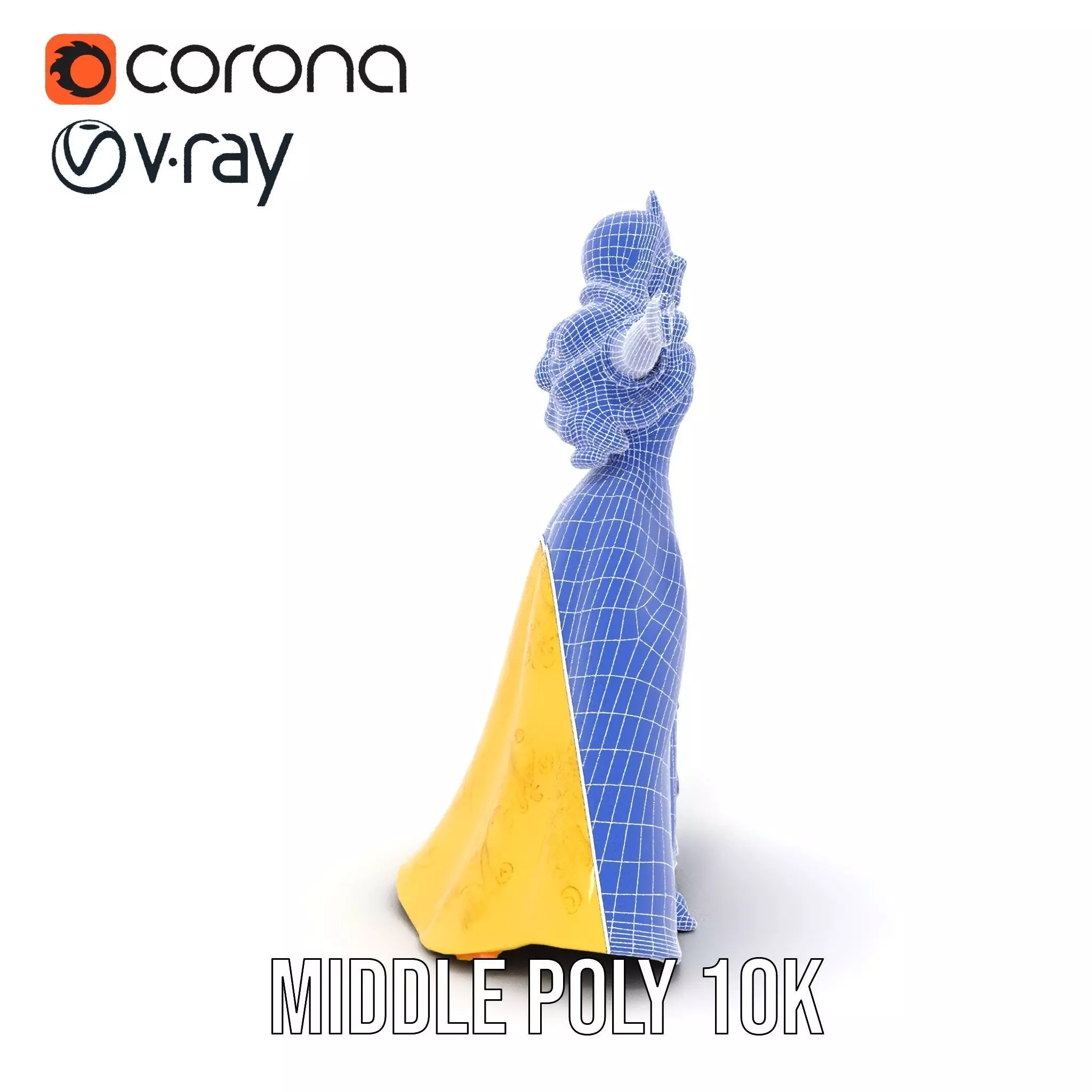 Elegant Princess Character model pack Low-poly 3D model_30