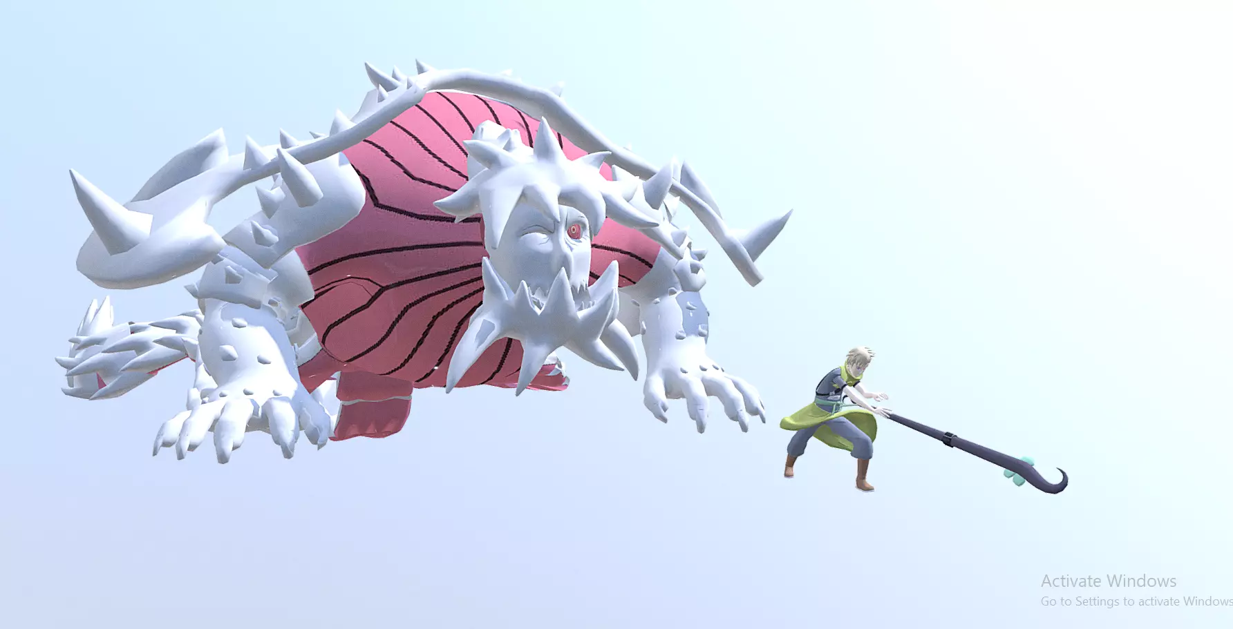 YAGURA and IZUBO Three tails turtle Tail beast FBX Action 3D model