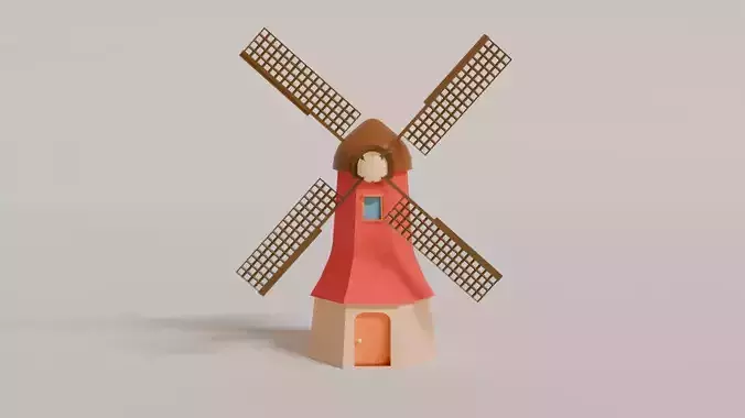lowpoly Windmill