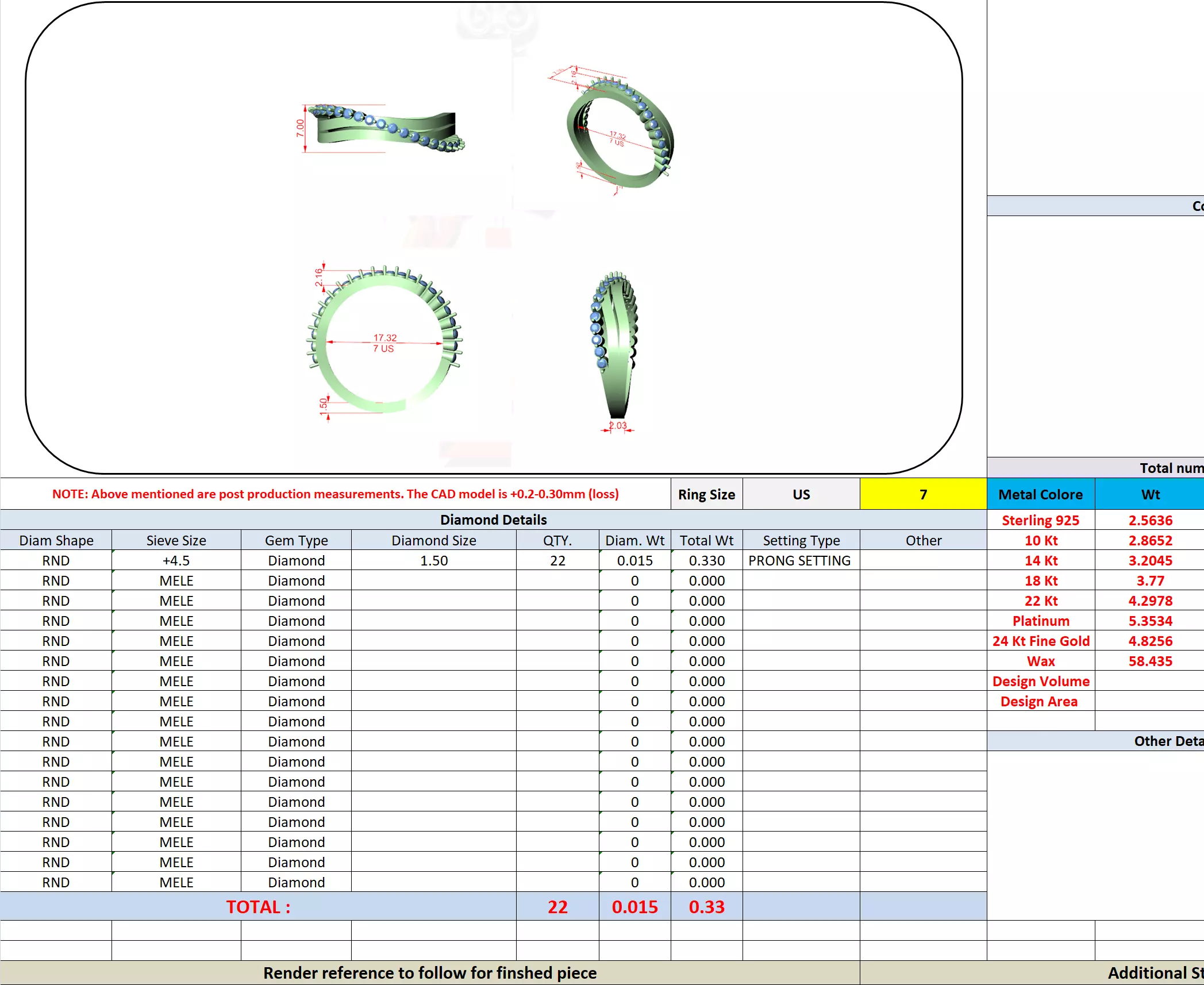 Bubble Prong Round Diamond Curve Wedding Band 3DM STL Video 3D print model_1