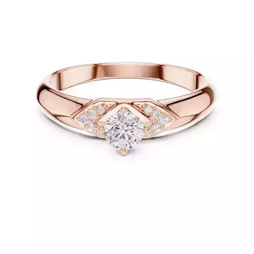 Round Cut Diamond Engagement Wedding Ring 3DM STL Video