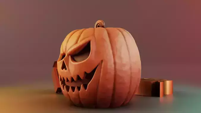  Halloween pumpkin candle mold