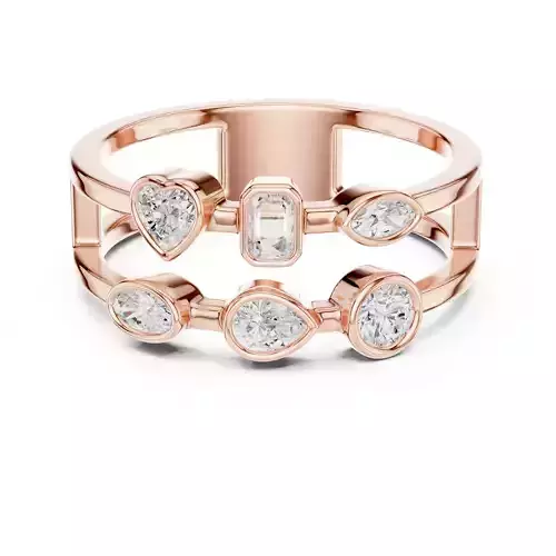 Pear Round Oval Marquise Heart Emerald Cut Ring 3DM STL Video