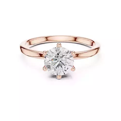 1Ct Solitaire Round Diamond Engagement Ring 3DM STL Video 3D print model