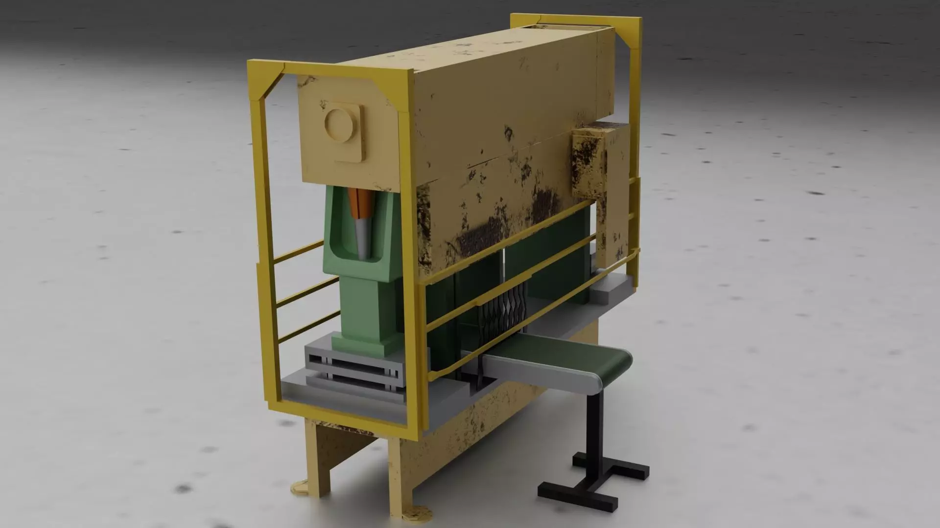 Industrial Machinery Vehicles Set High-Quality 3D Assets Low-poly 3D model_5