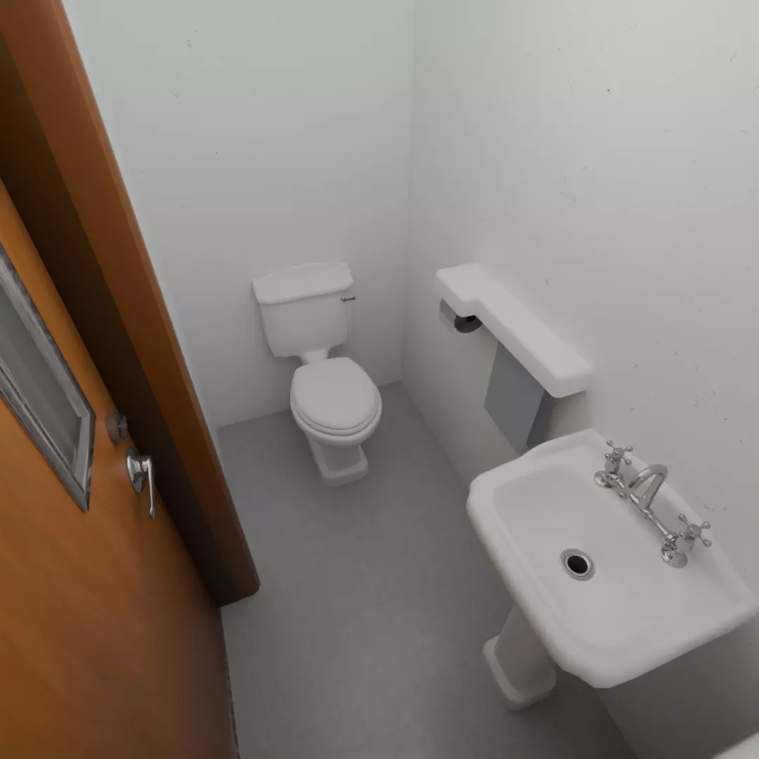 Private room at the hospital 3D model_8