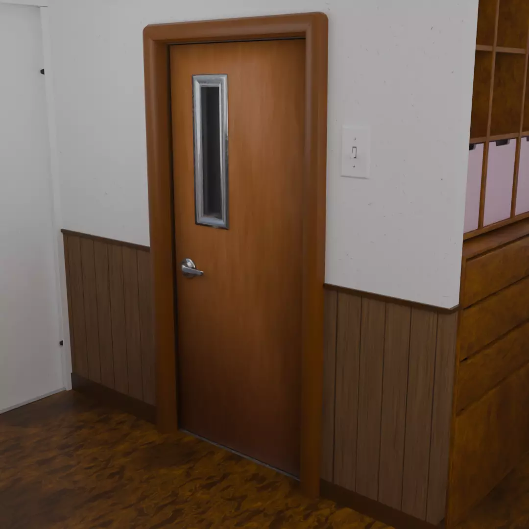 Private room at the hospital 3D model_6