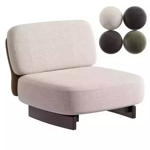 Saki outdoor armchair Minotti