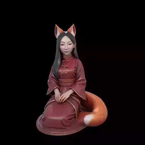 1997COLOR Fox Spirit Woman in Pu Song Ling Style