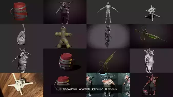 Hunt Showdown Fanart 3D Collection 