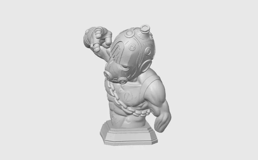 Borderlands 4 Psycho Bust 3D print model_3