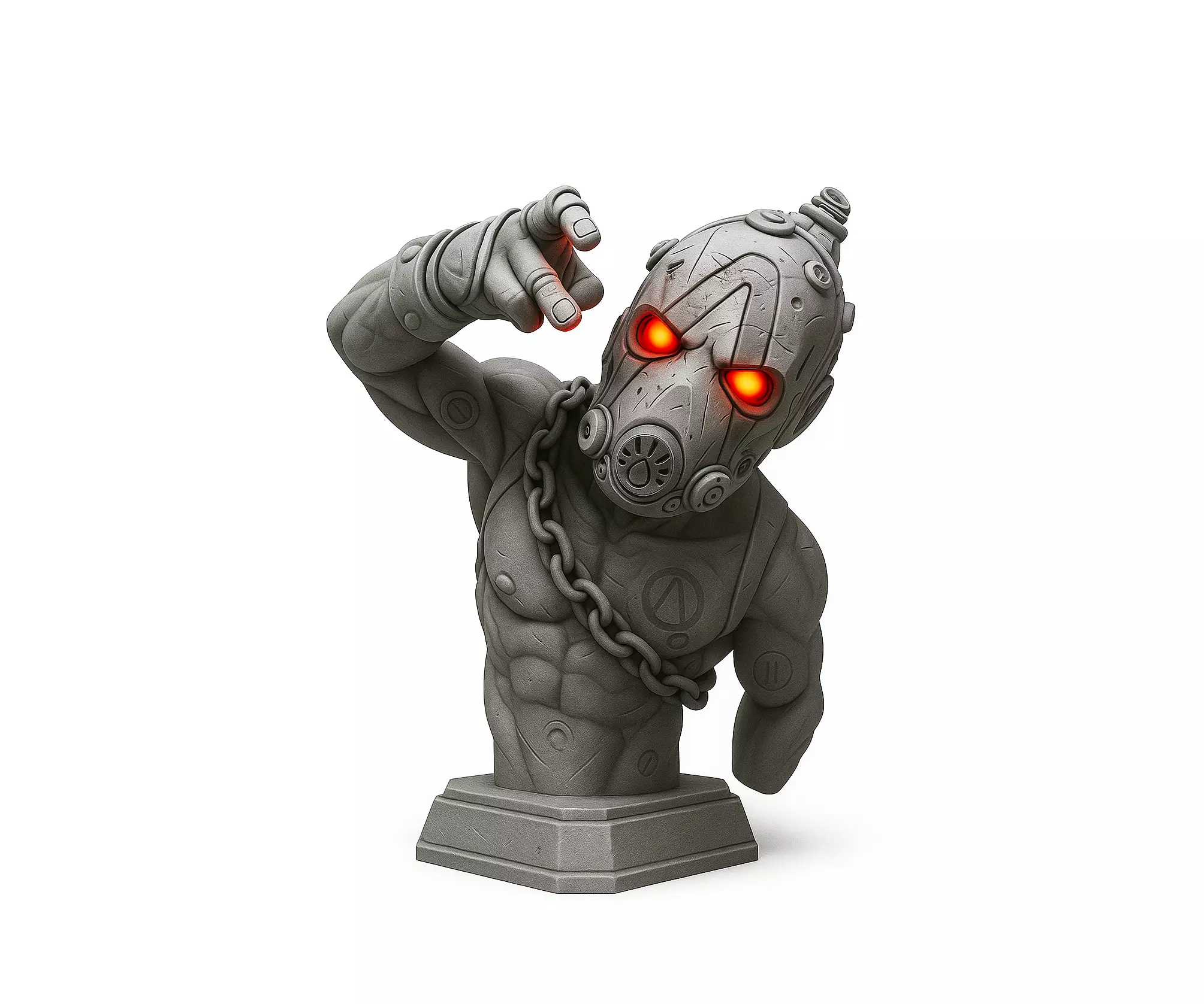 Borderlands 4 Psycho Bust 3D print model_1