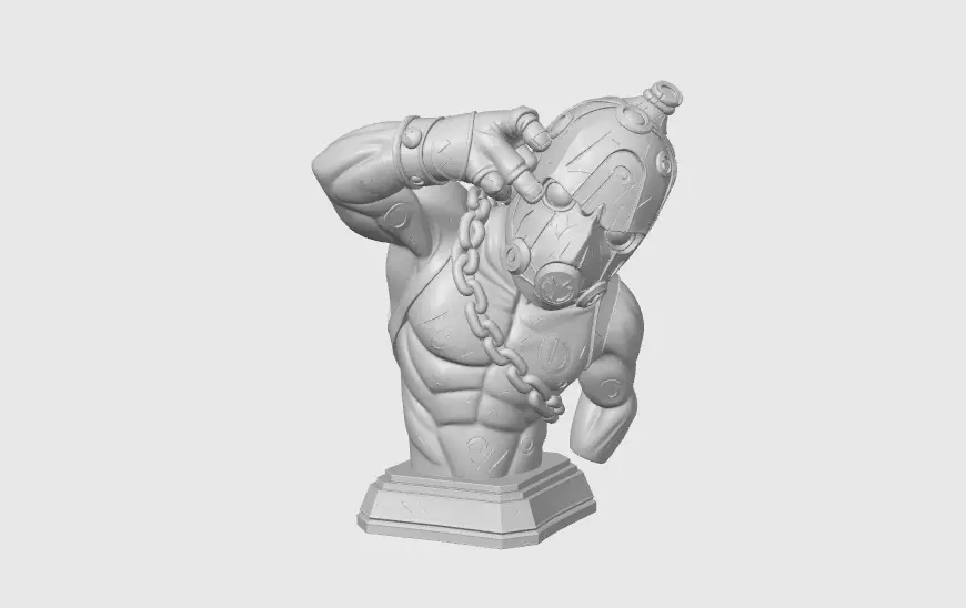 Borderlands 4 Psycho Bust 3D print model_2