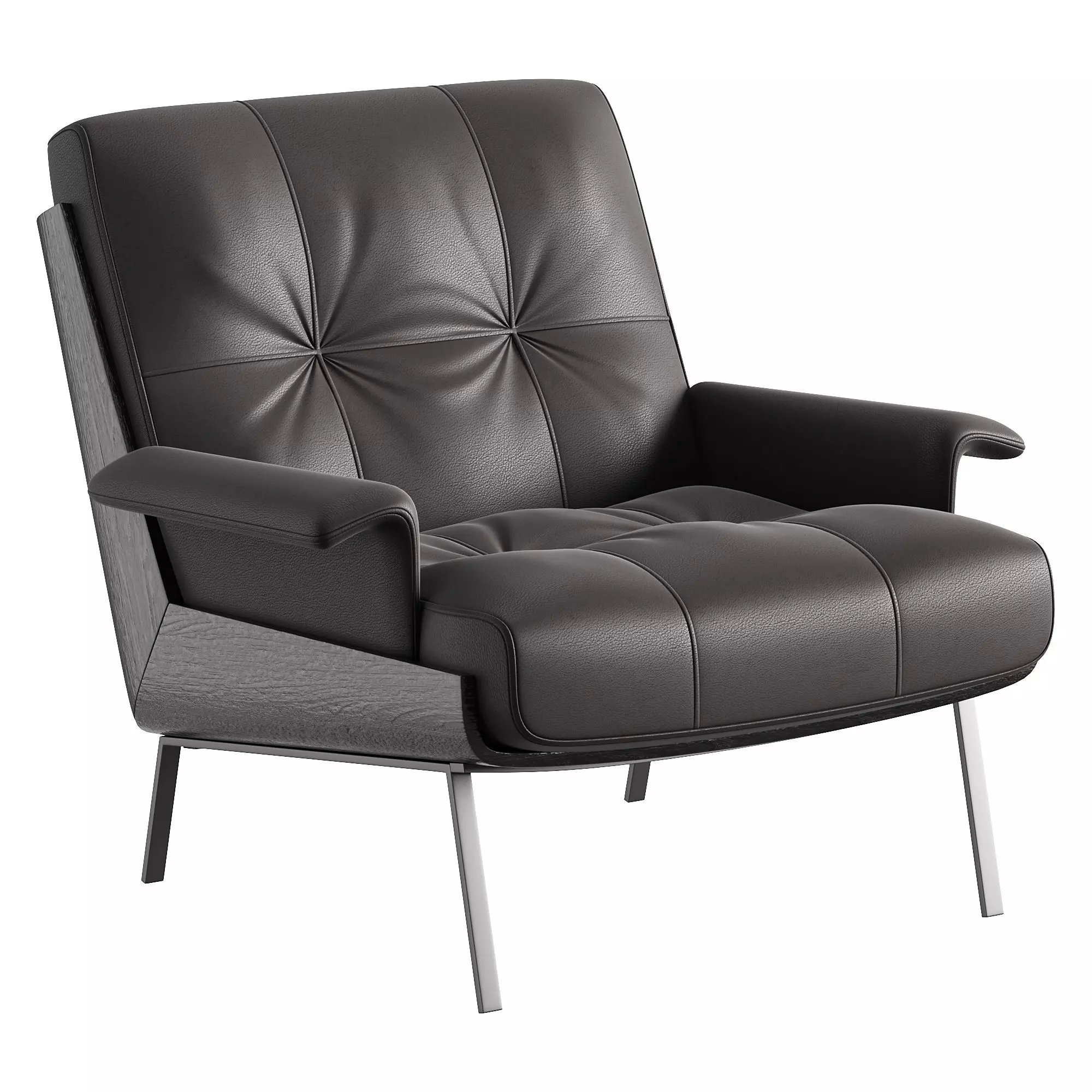 Minotti Daiki Armchair 3D model_2
