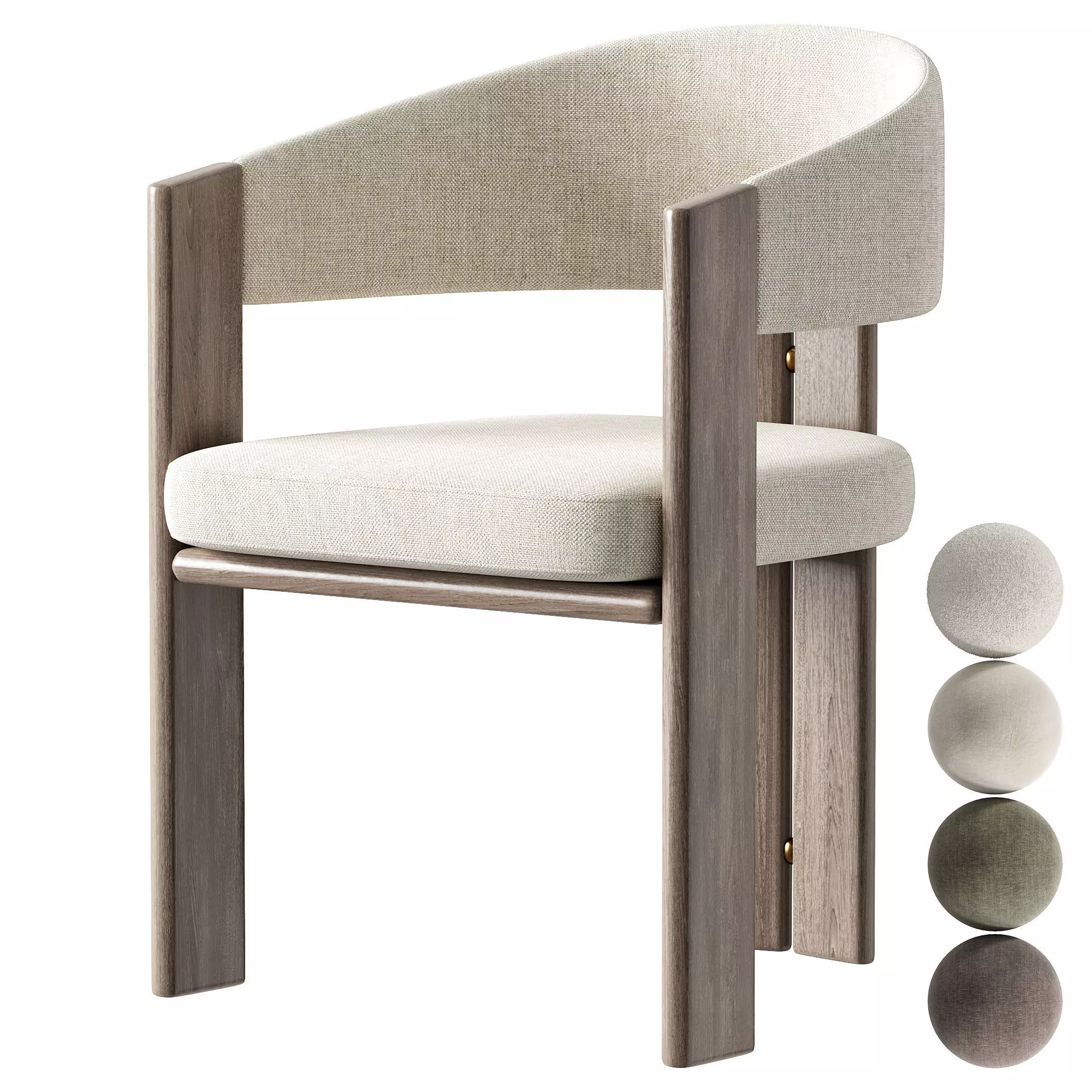 Tweet Dining Chair 3D model_0