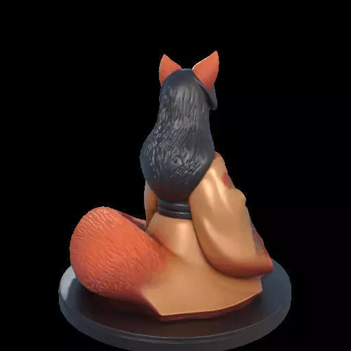 1998COLOR Fox Spirit Woman in Pu Song Ling Style 3D print model_5