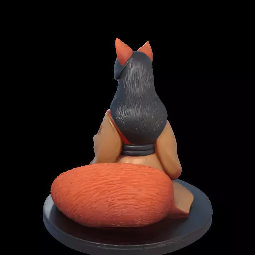 1998COLOR Fox Spirit Woman in Pu Song Ling Style 3D print model_10