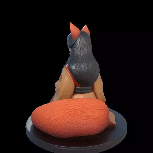 1998COLOR Fox Spirit Woman in Pu Song Ling Style 3D print model_11