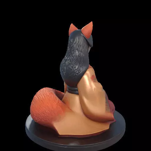 1998COLOR Fox Spirit Woman in Pu Song Ling Style 3D print model_4