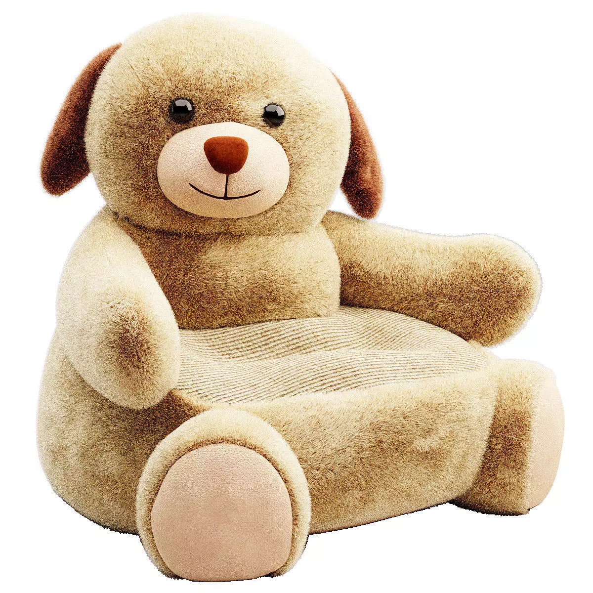 Cute cartoon sofa for children 3D model