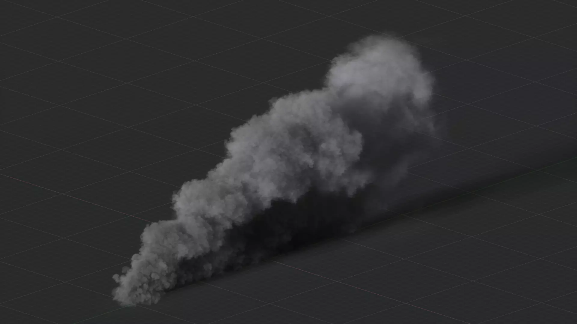 3D Ground Smoke Animation 3D model_0