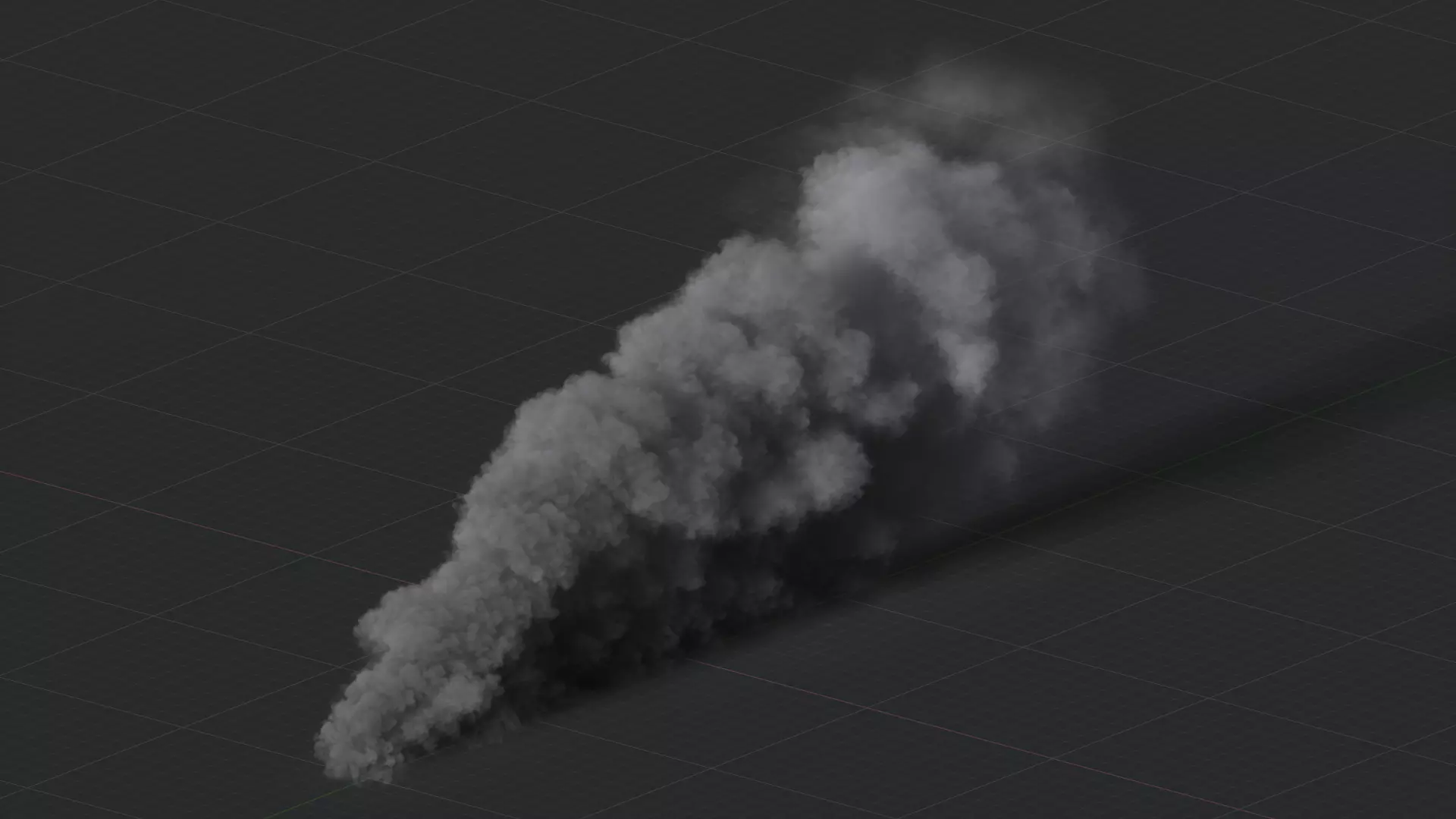 3D Ground Smoke Animation 3D model_3