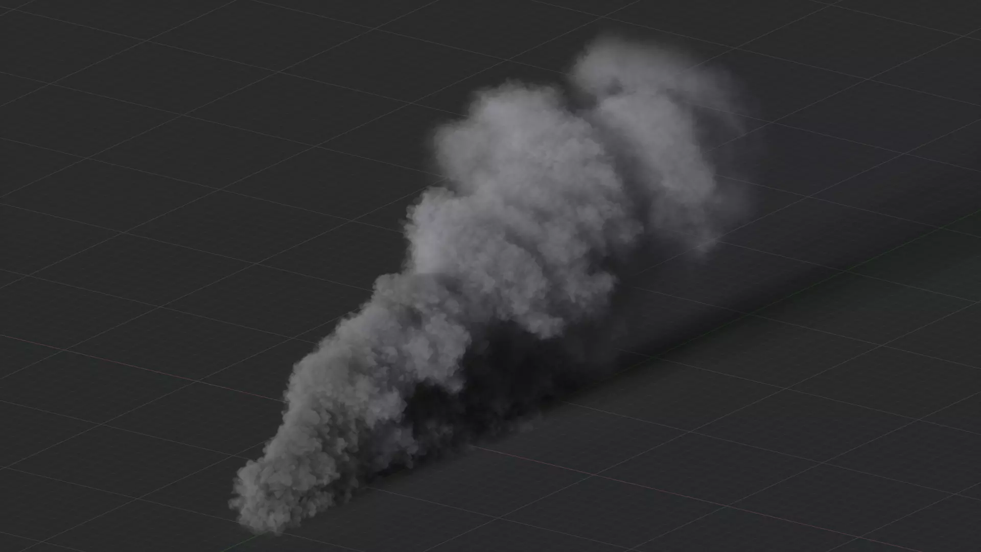3D Ground Smoke Animation 3D model_2