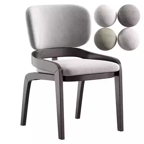 Scandinavian solid wood dining chair