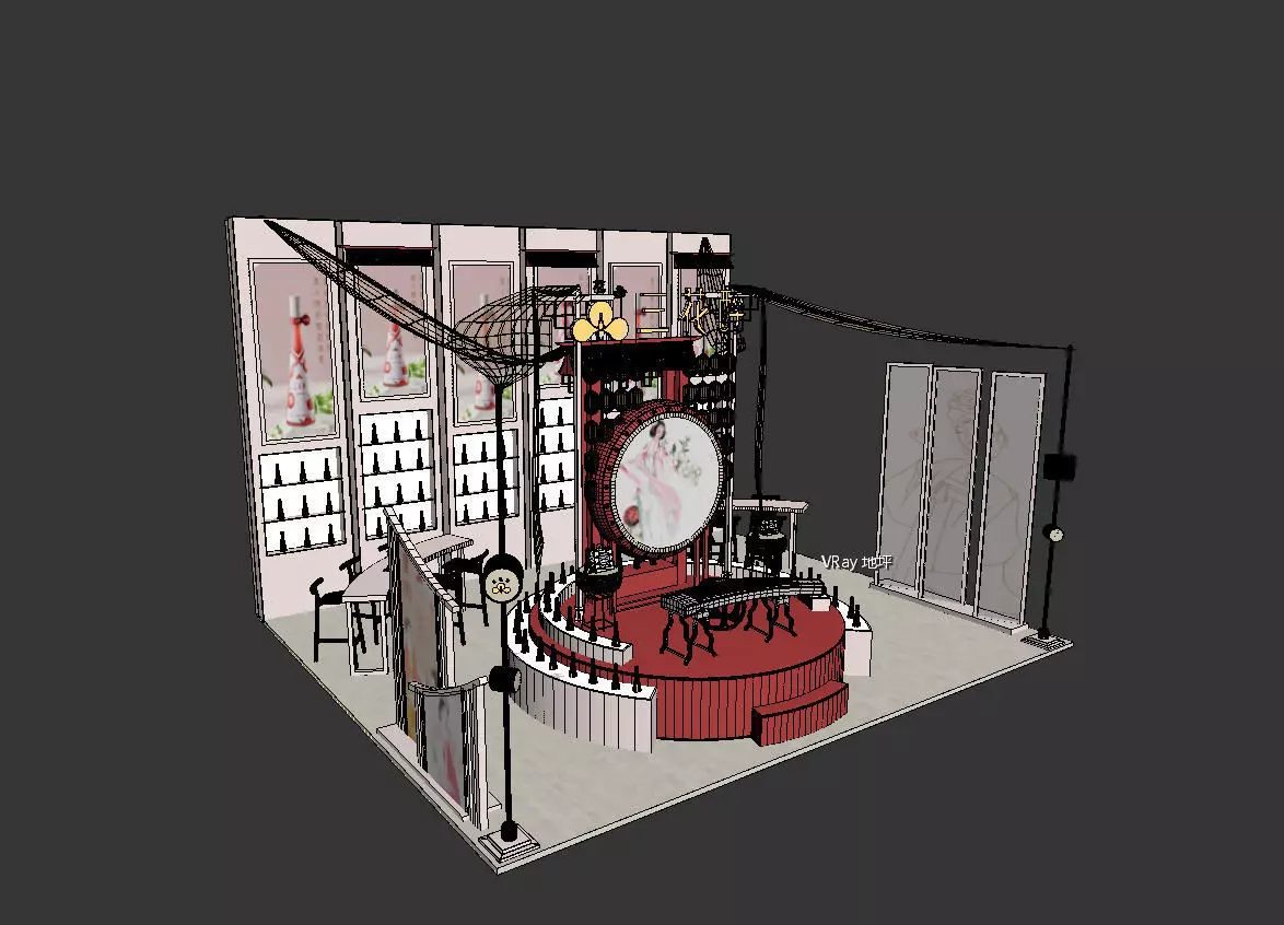 sanhua Low-poly 3D model_1