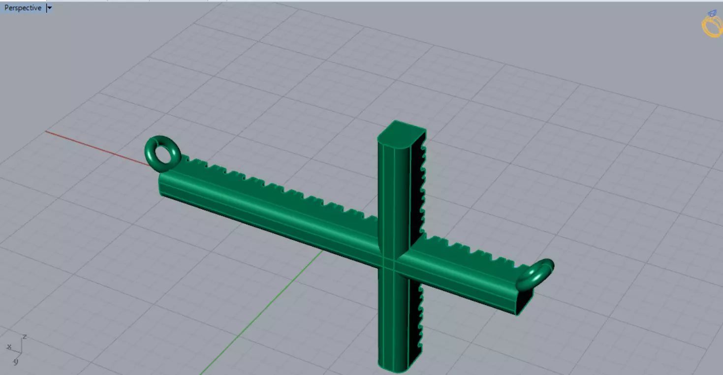 Yellow Gold Cross 3dm STL Pendant with Diamonds Model jp0206 3D print model_9