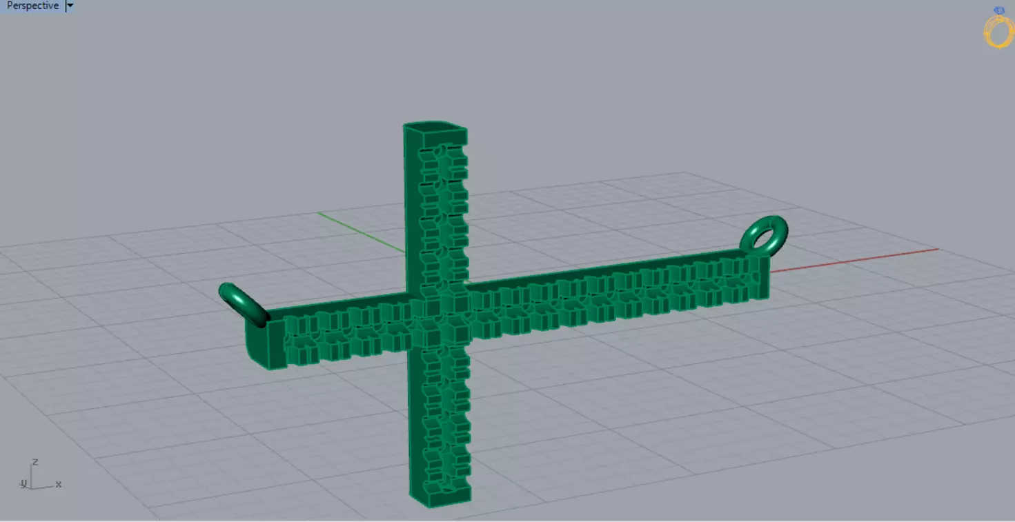 Yellow Gold Cross 3dm STL Pendant with Diamonds Model jp0206 3D print model_6