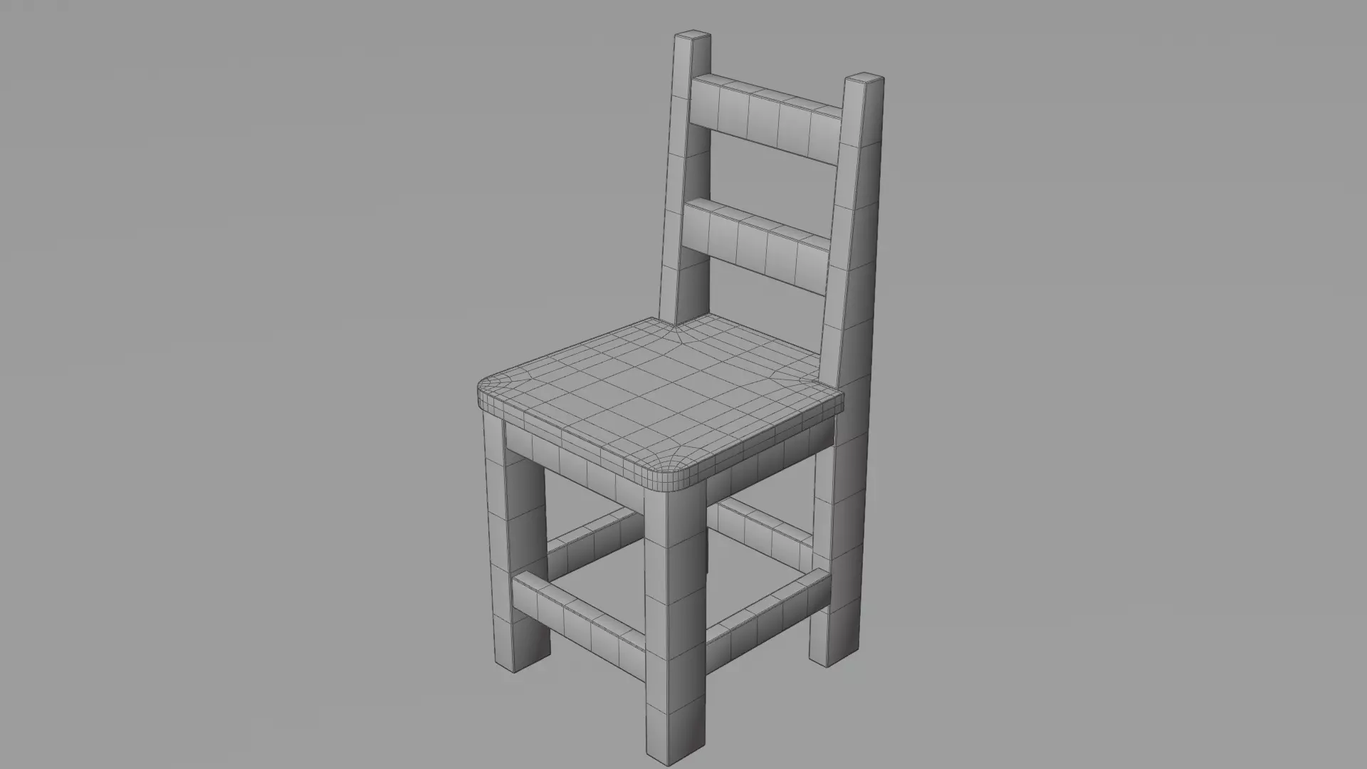 Realistic Wooden Dining Chair for Archviz and Home Design Low-poly 3D model_11