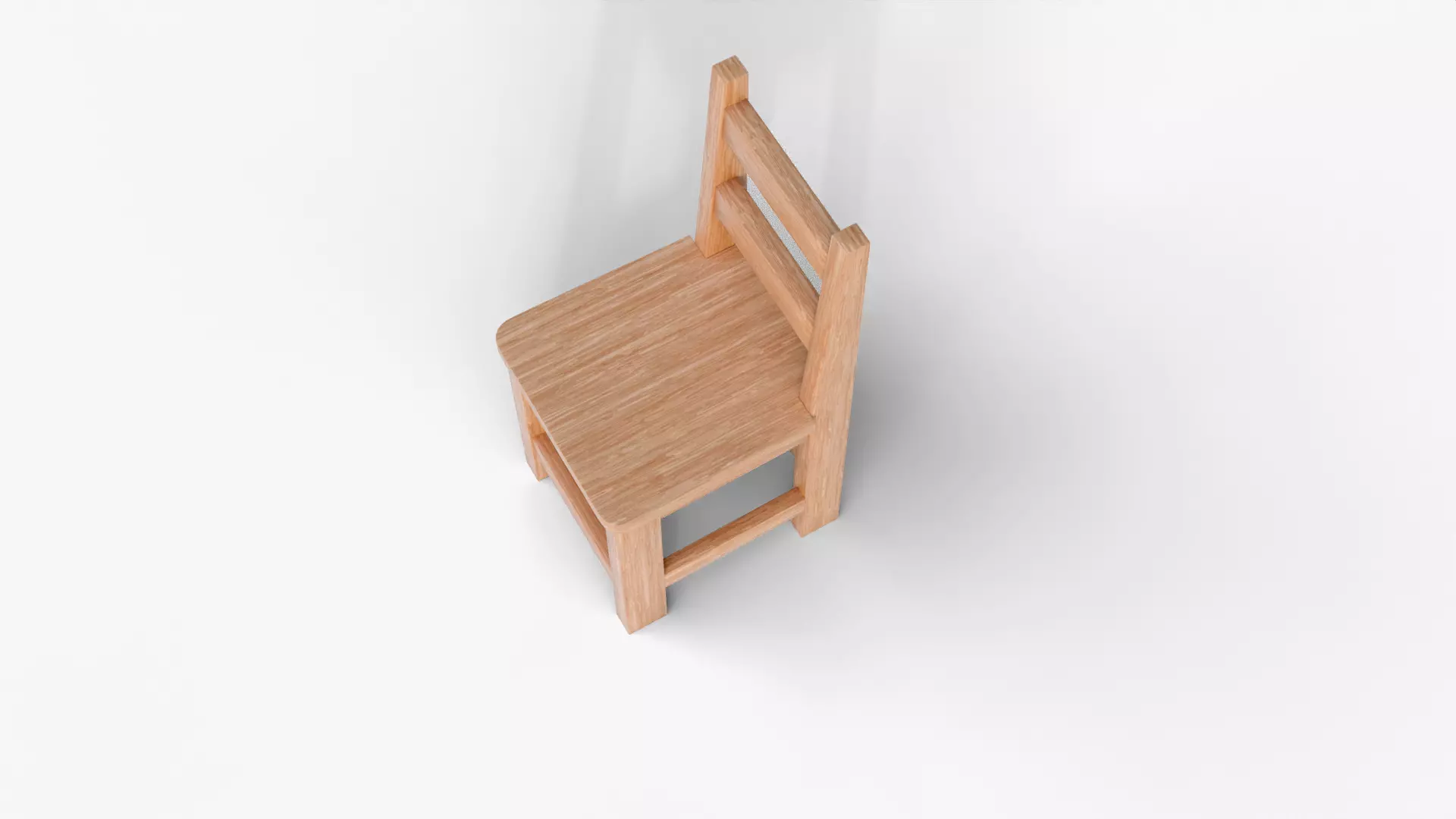 Realistic Wooden Dining Chair for Archviz and Home Design Low-poly 3D model_6