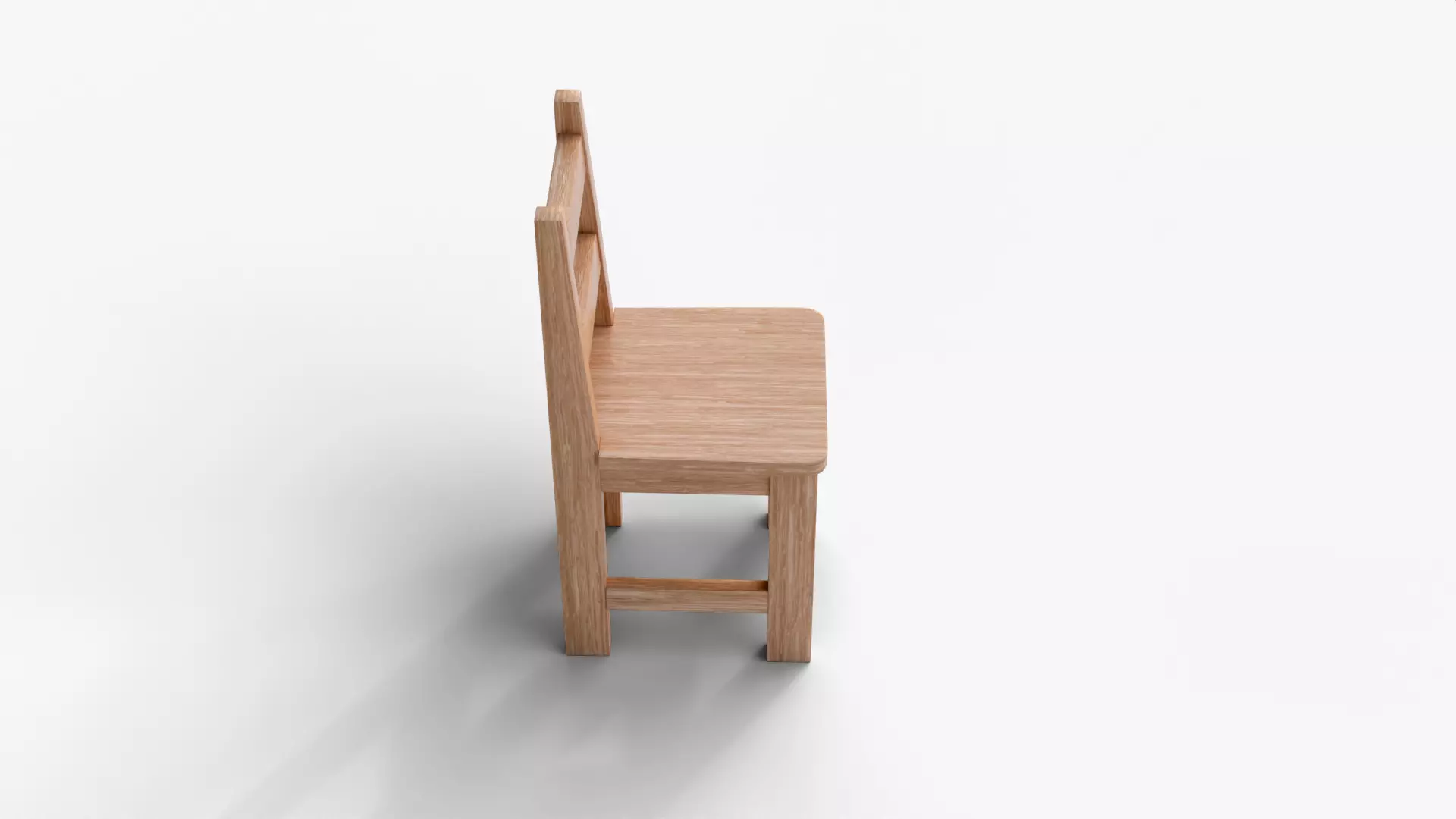 Realistic Wooden Dining Chair for Archviz and Home Design Low-poly 3D model_4