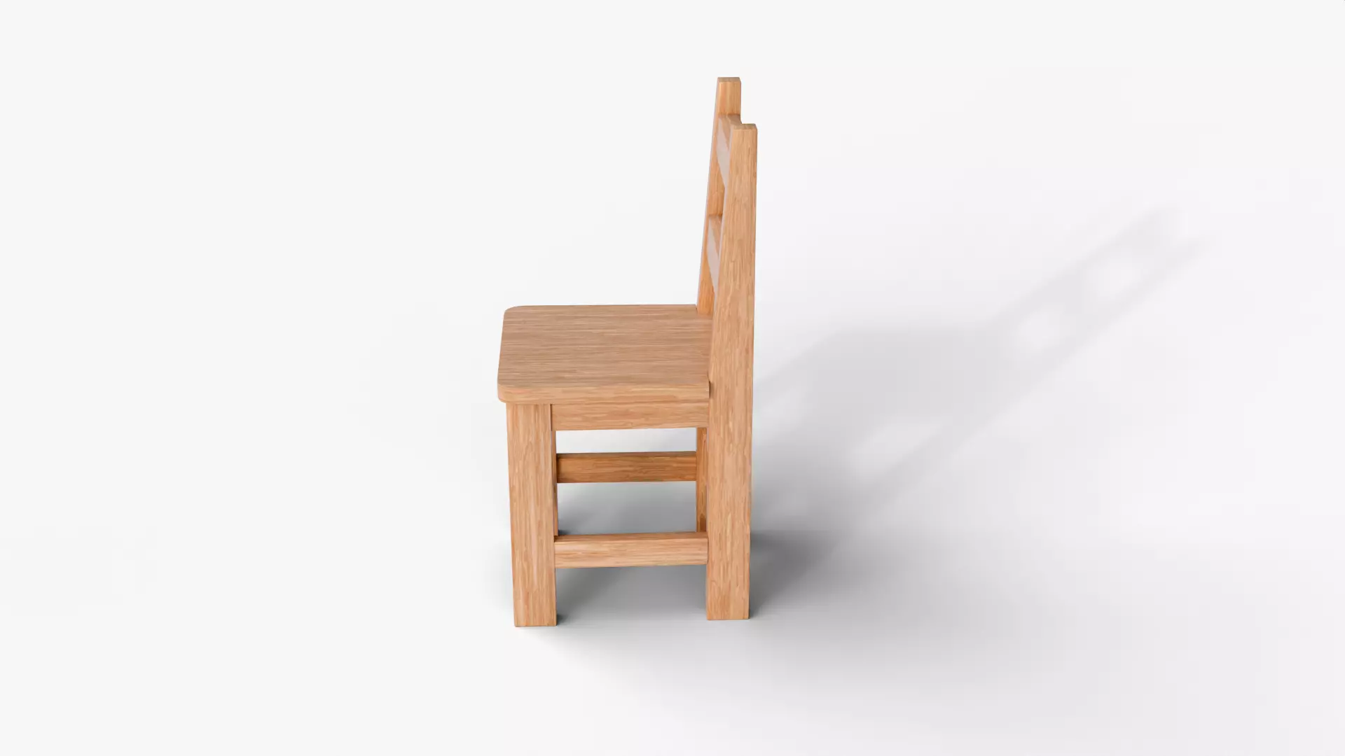 Realistic Wooden Dining Chair for Archviz and Home Design Low-poly 3D model_5