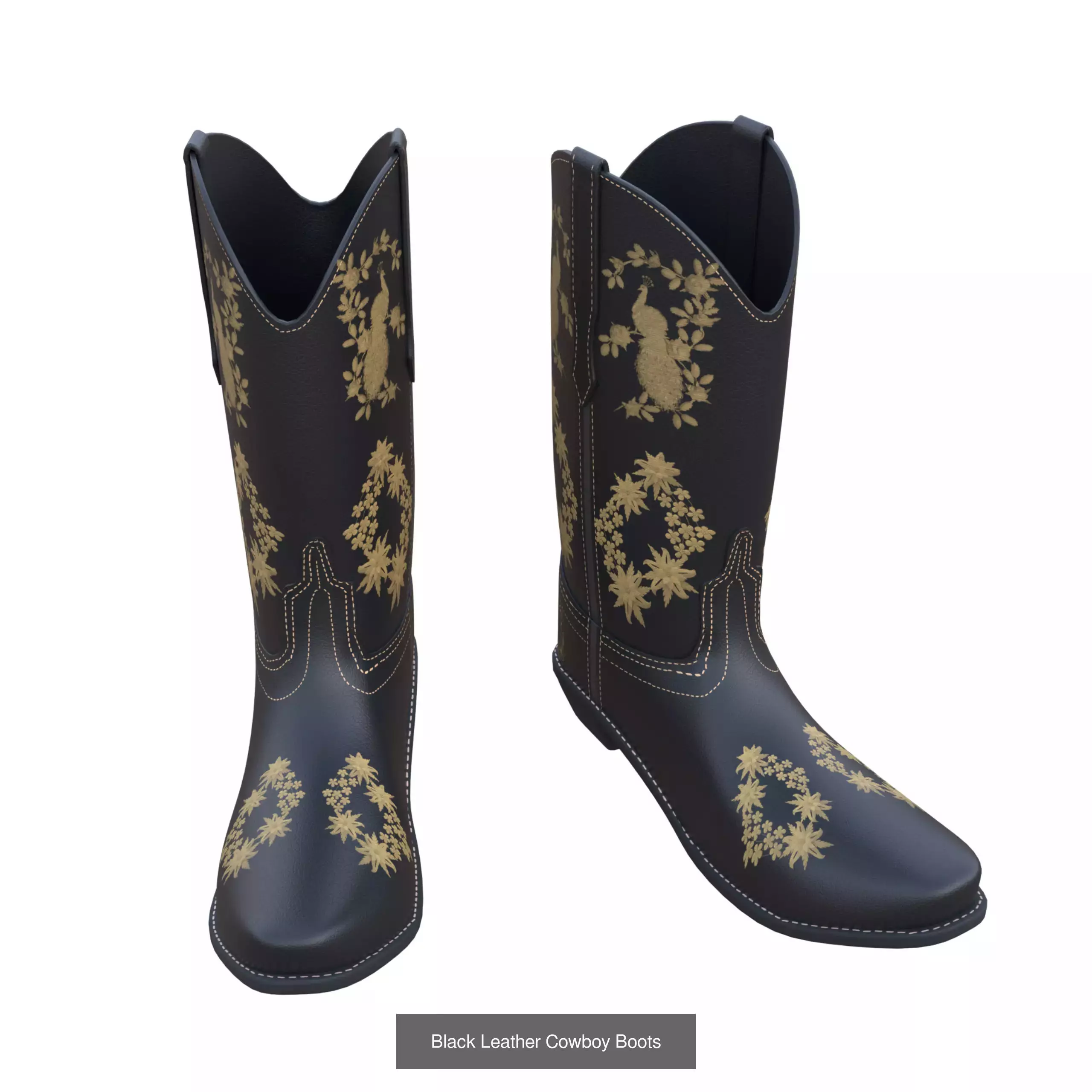 Cowboy Boots Colection 3D Model Collection_2