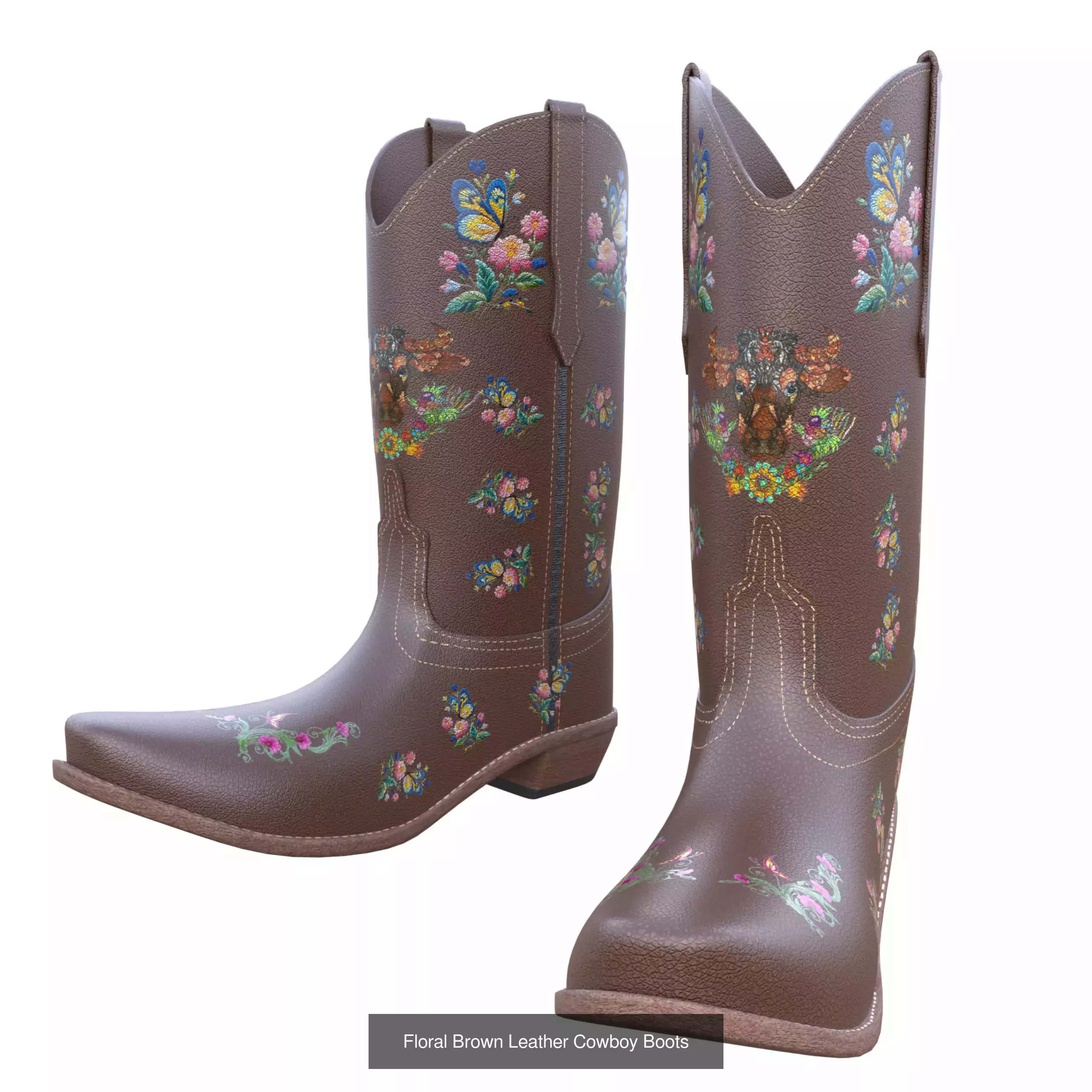 Cowboy Boots Colection 3D Model Collection_3