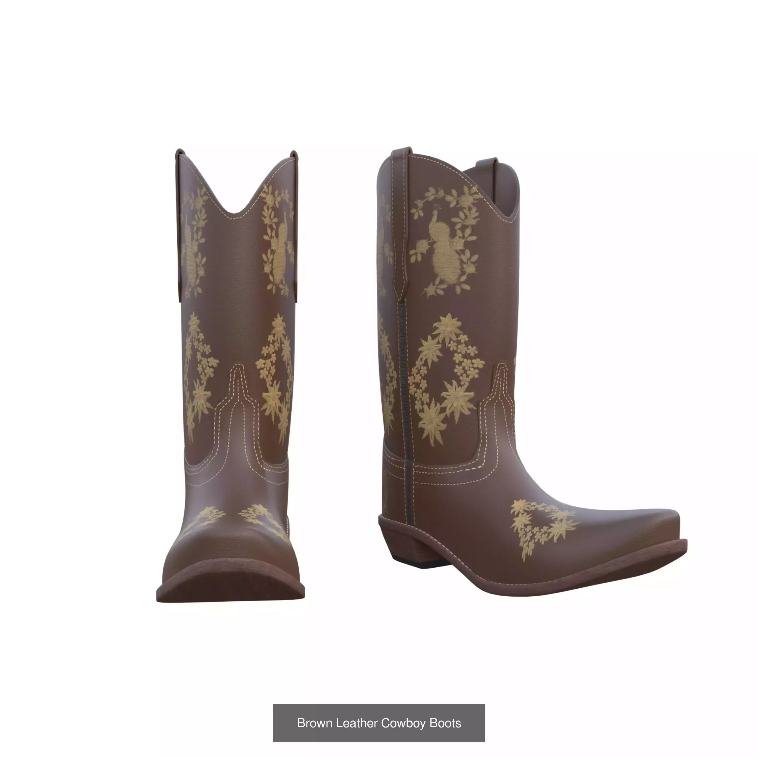 Cowboy Boots Colection 3D Model Collection_1