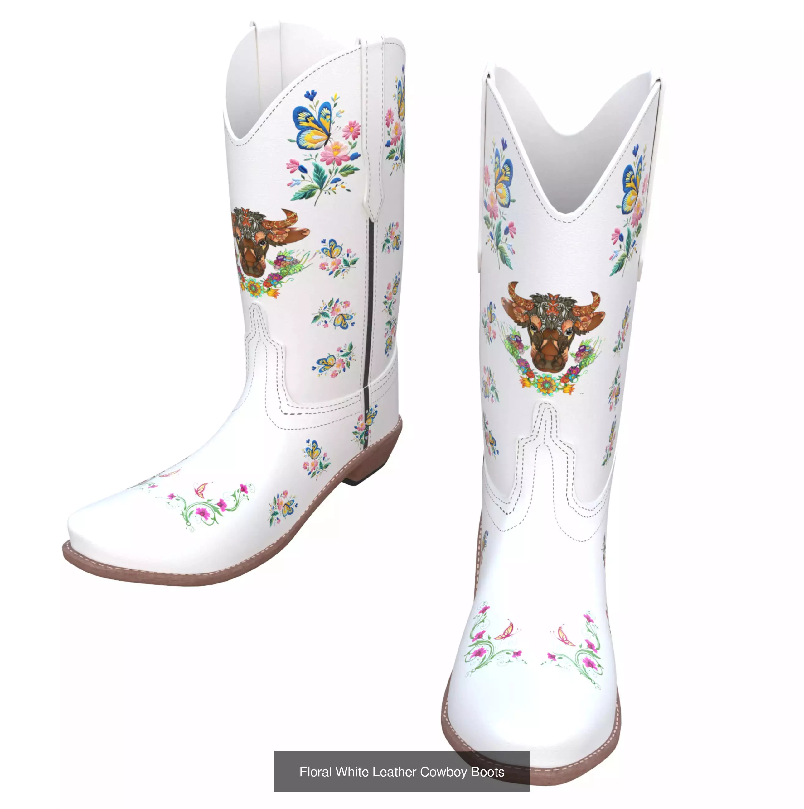 Cowboy Boots Colection 3D Model Collection_5