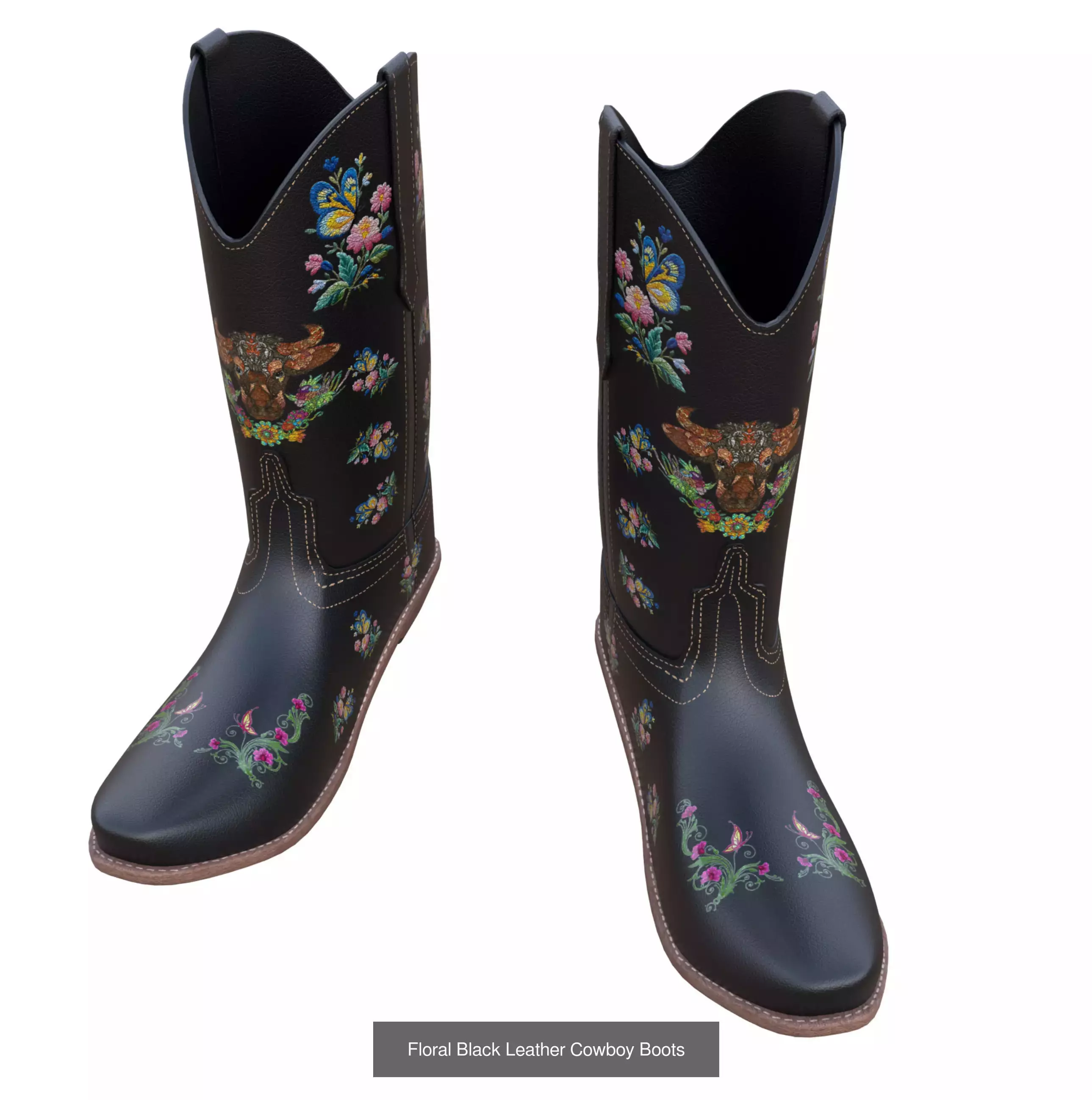 Cowboy Boots Colection 3D Model Collection_4