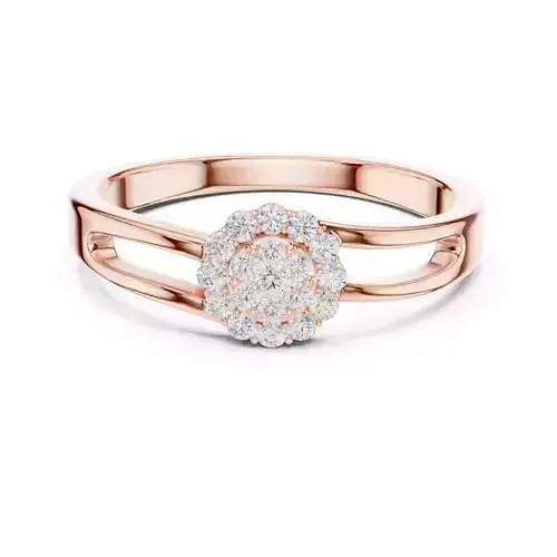 Round Halo Diamond Engagement Wedding Ring 3DM STL Video