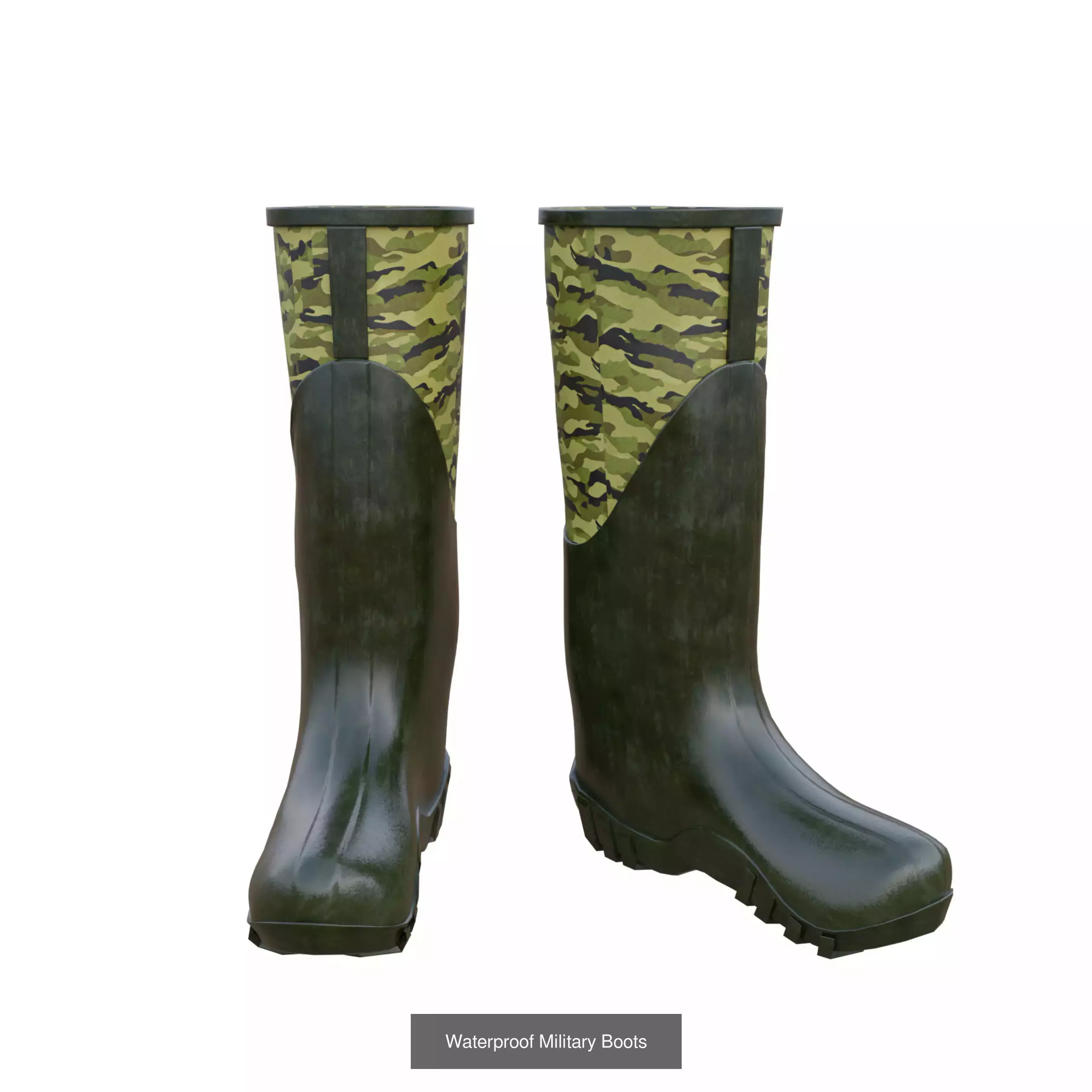 Hunting Boots Colection 3D Model Collection_2