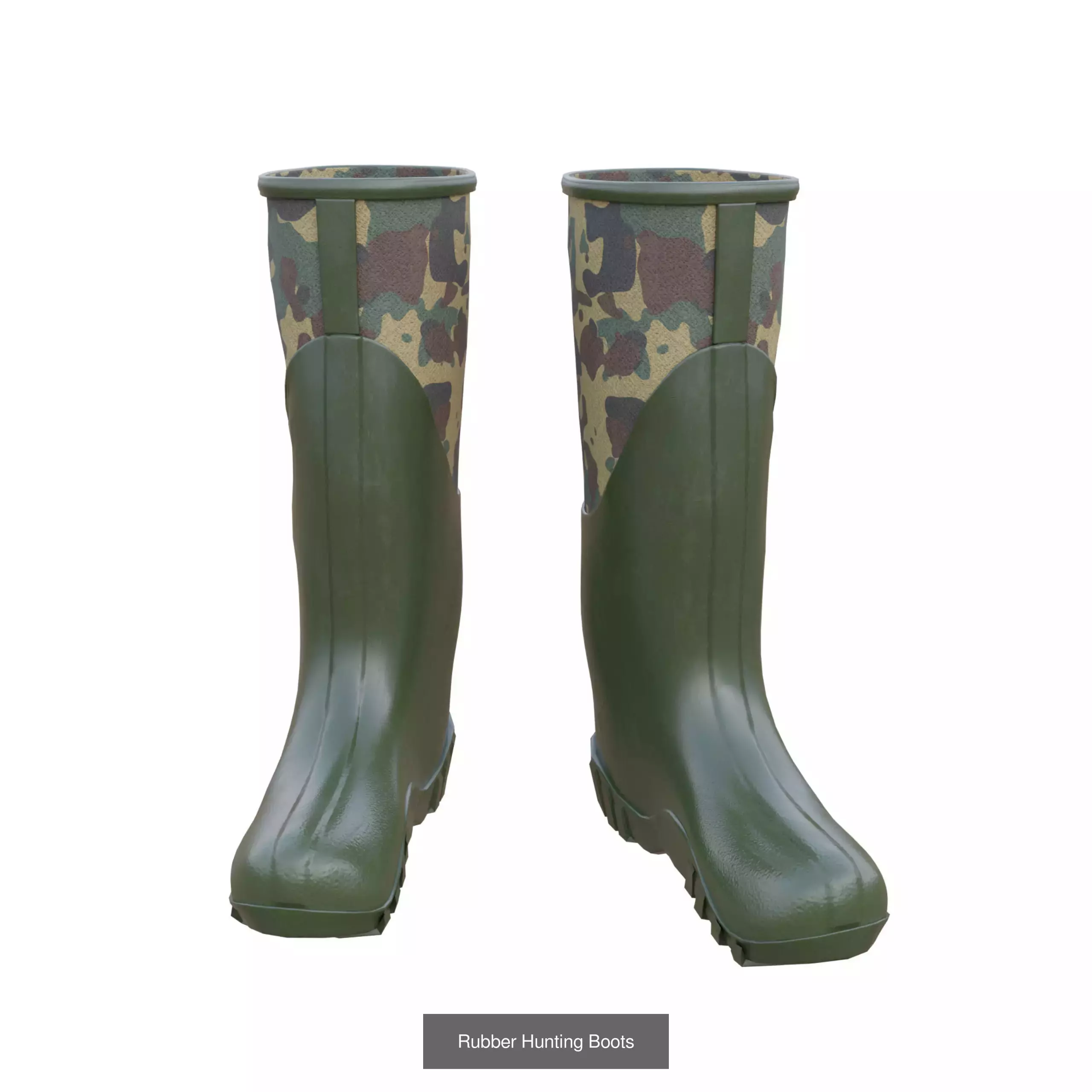 Hunting Boots Colection 3D Model Collection_3