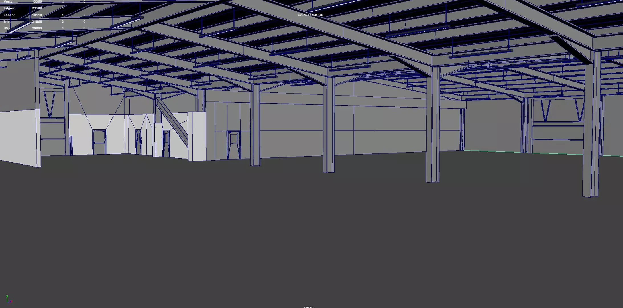 Modern Storage Facility Scene High Quality 3D Asset Low-poly 3D model_4